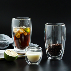 Hot sale reusable borosilicate glass clear espresso tea glass cup manufacturers